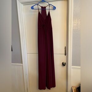 Elegant Burgundy Gown